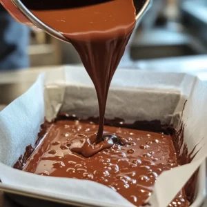 Pouring Nama Chocolate