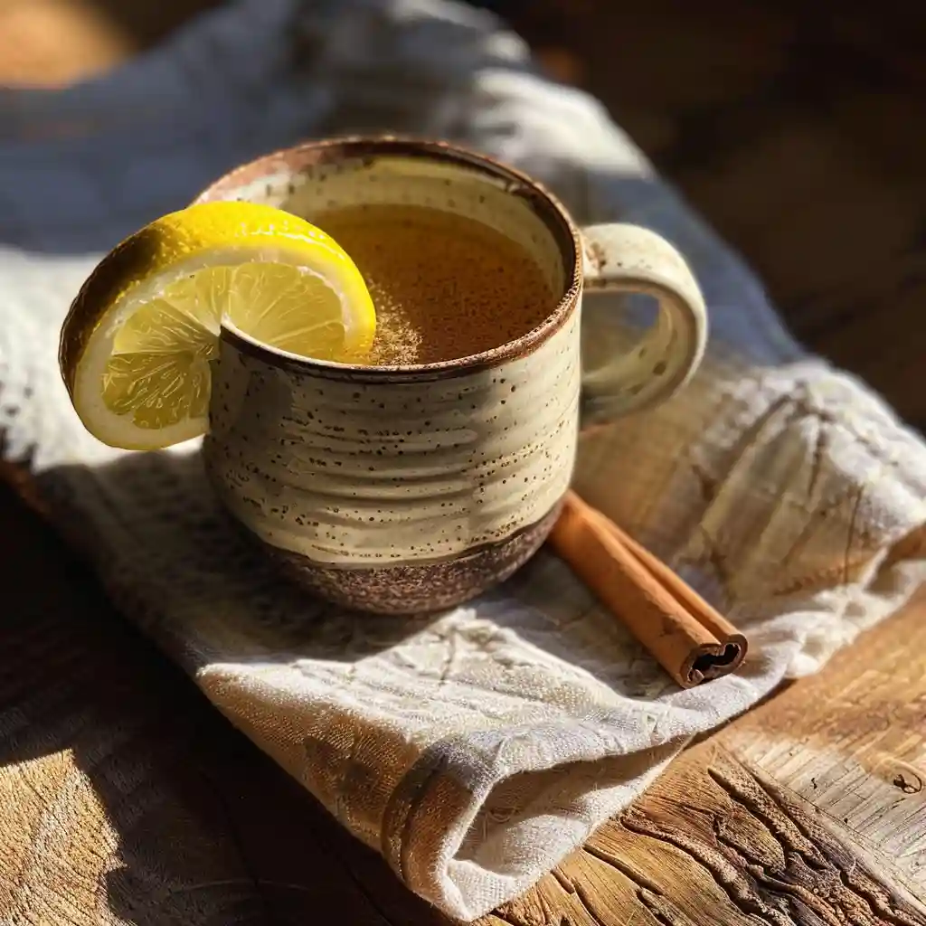 bariatric seed ritual with lemon slice and cinnamon on side table
