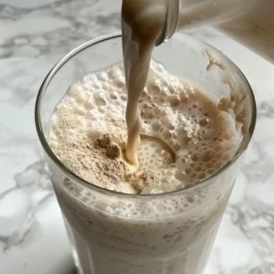 Adding coconut syrup to dirty protein soda