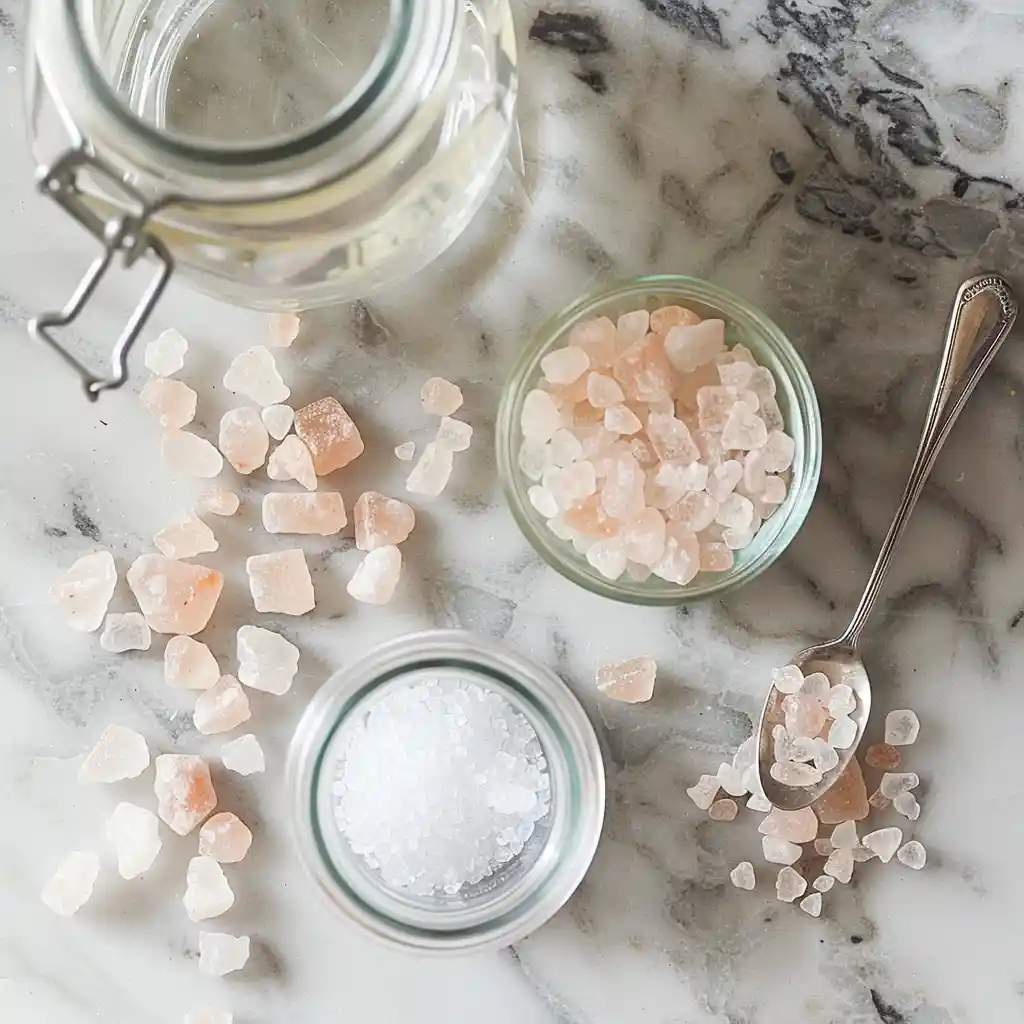 Ingredients for Pink Salt Diet Recipe laid out on a kitchen counter