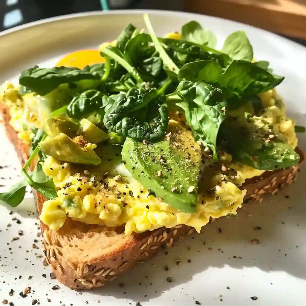 Egg toast recipe for memory loss served with berries and green tea