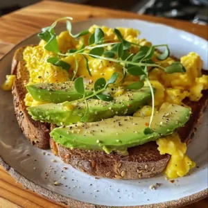Egg toast with avocado and herbs on whole-grain bread – a breakfast to support memory naturally