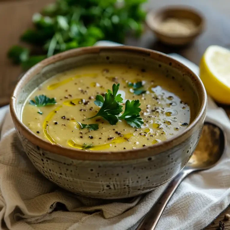 Hearty detox soup in a ceramic bowl with cabbage, lentils, carrots, and kale