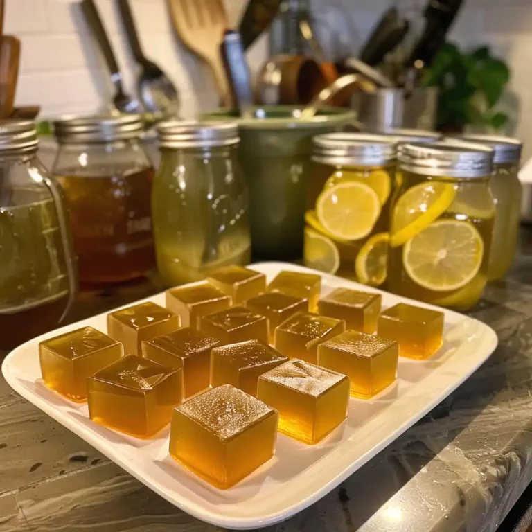 Blooming gelatin in warm lemon tea in a saucepan – step-by-step for a gelatin weight loss drink