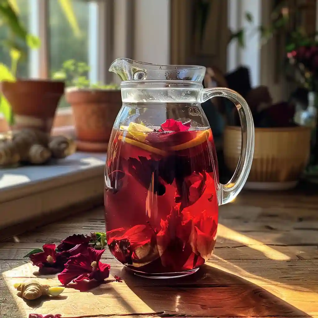 cold brew sorrel drink