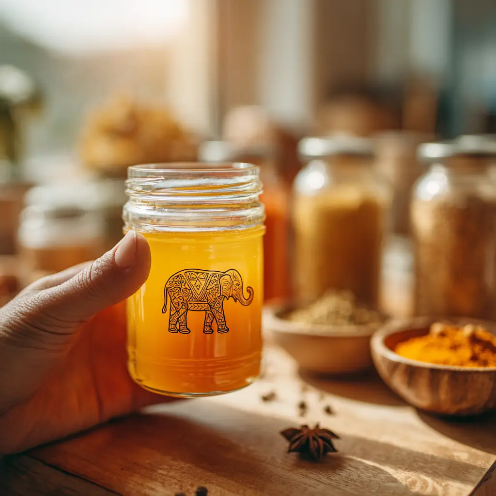 the elephant trick recipe_Elephant stirring blender of ginger – memory visualization example