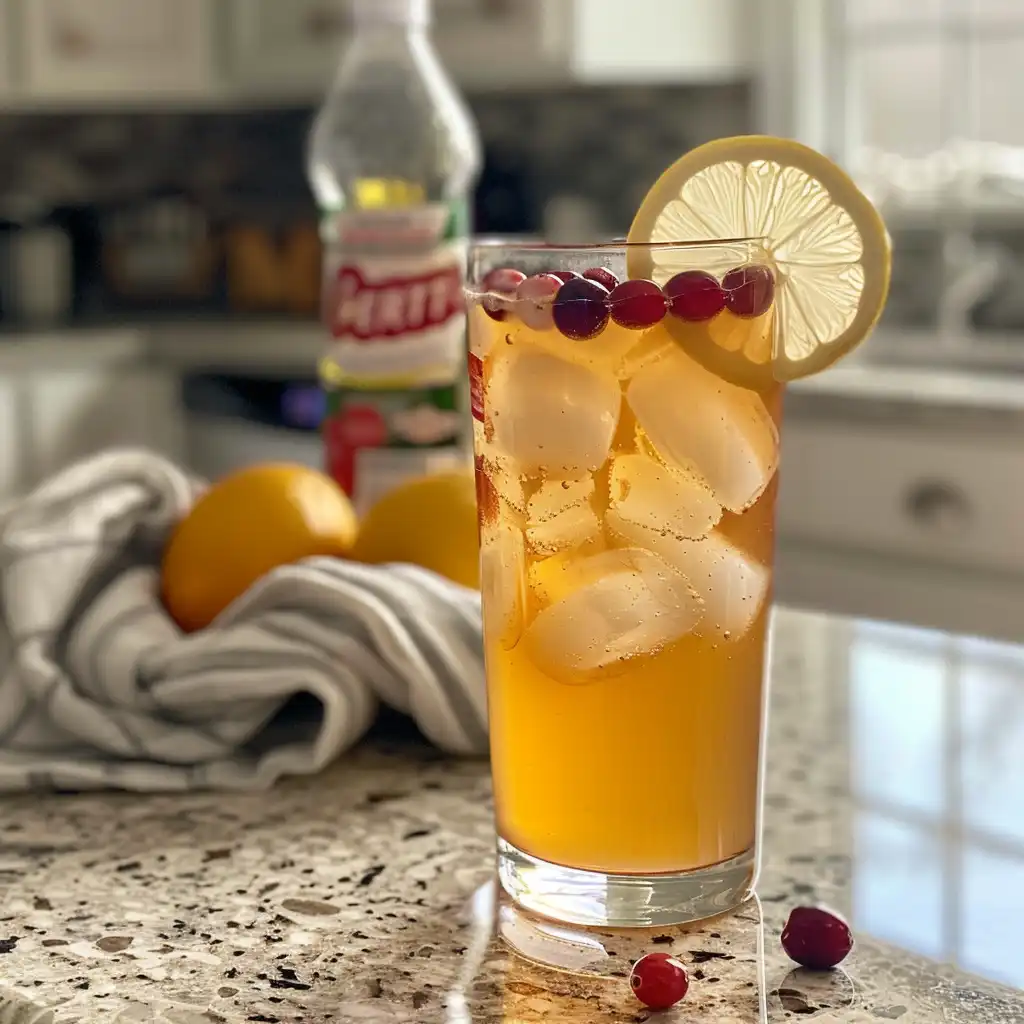 Hand pouring Certo fruit pectin into an open Gatorade bottle as the first preparation step