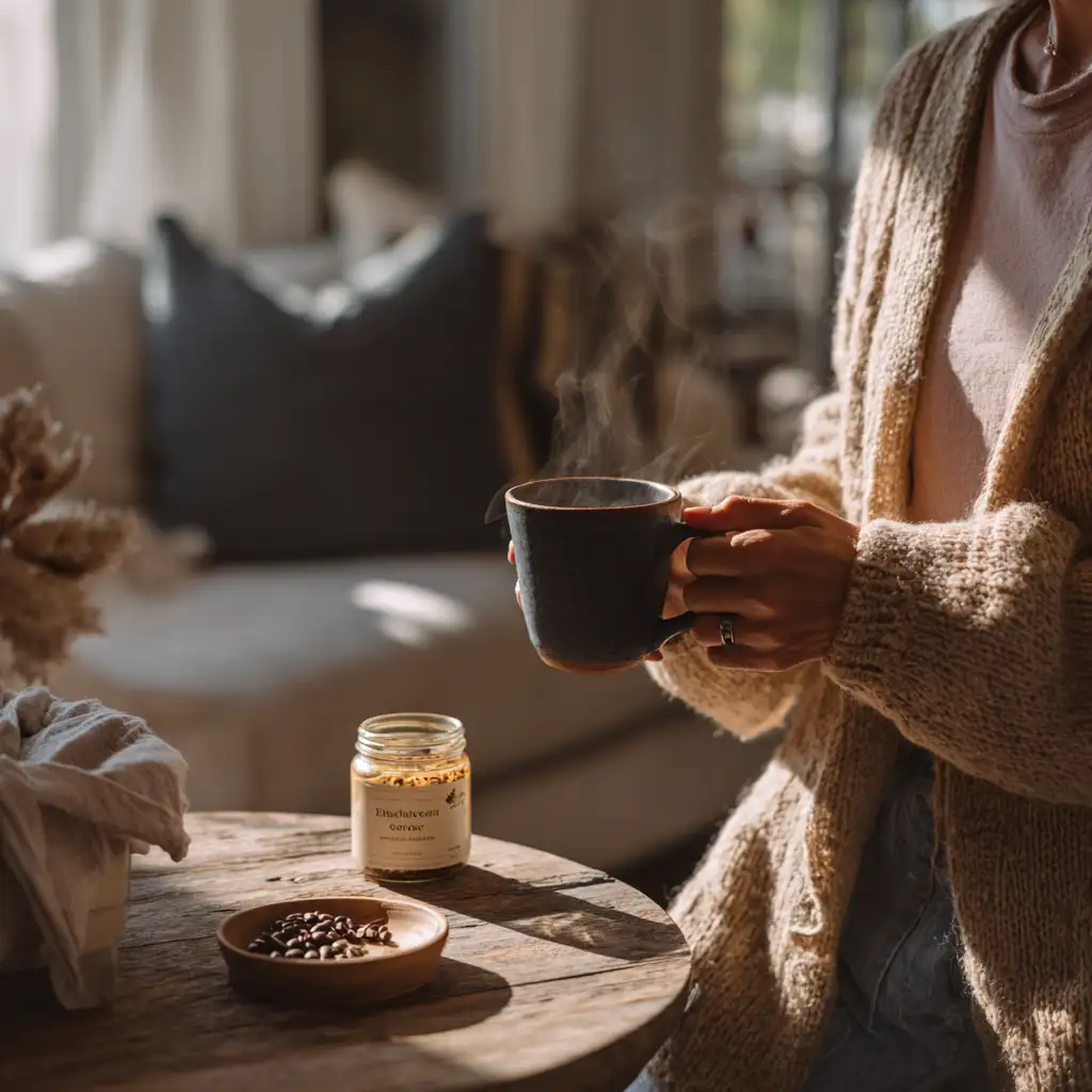 living room scene with