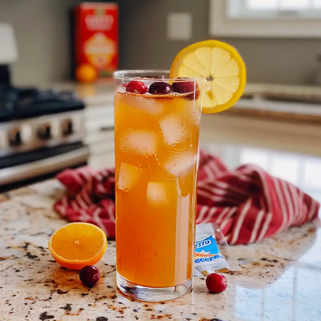 Person shaking a Gatorade bottle mixed with Certo fruit pectin on a kitchen counter