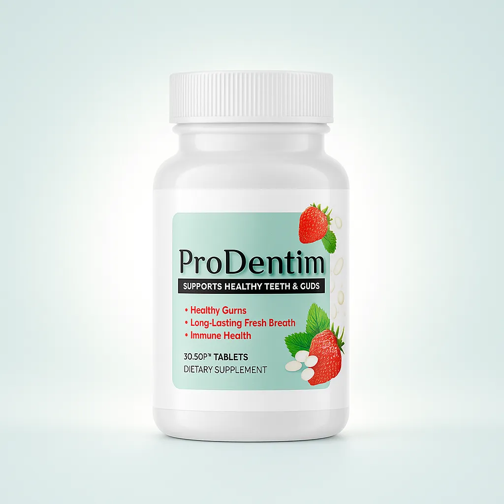 primebiome reviews - bottle with natural glow on white background – premium oral probiotic for gum and teeth health Title: ProDentim Reviews 2025 – Premium Oral Probiotic Caption: Main image of ProDentim supplement used in the 2025 review article Description: Clean and realistic hero image featuring the ProDentim bottle with a bright, minimal background symbolizing freshness and oral wellness. Designed for use as the main 1:1 featured image in the “ProDentim Reviews 2025” article.