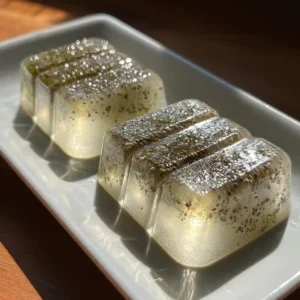 Chia gelatin weight loss recipe featured shot with lemon and cinnamon