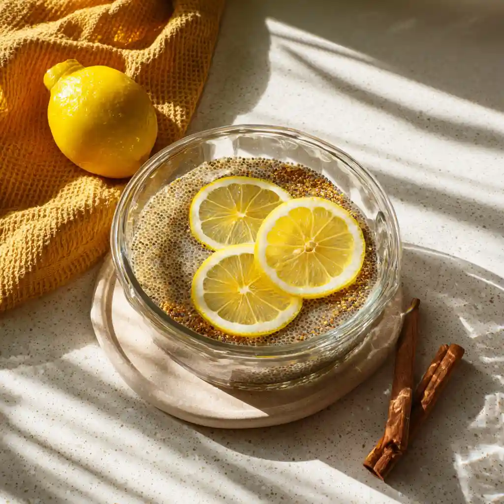 Chia gelatin gummy-style pieces in silicone mold portions