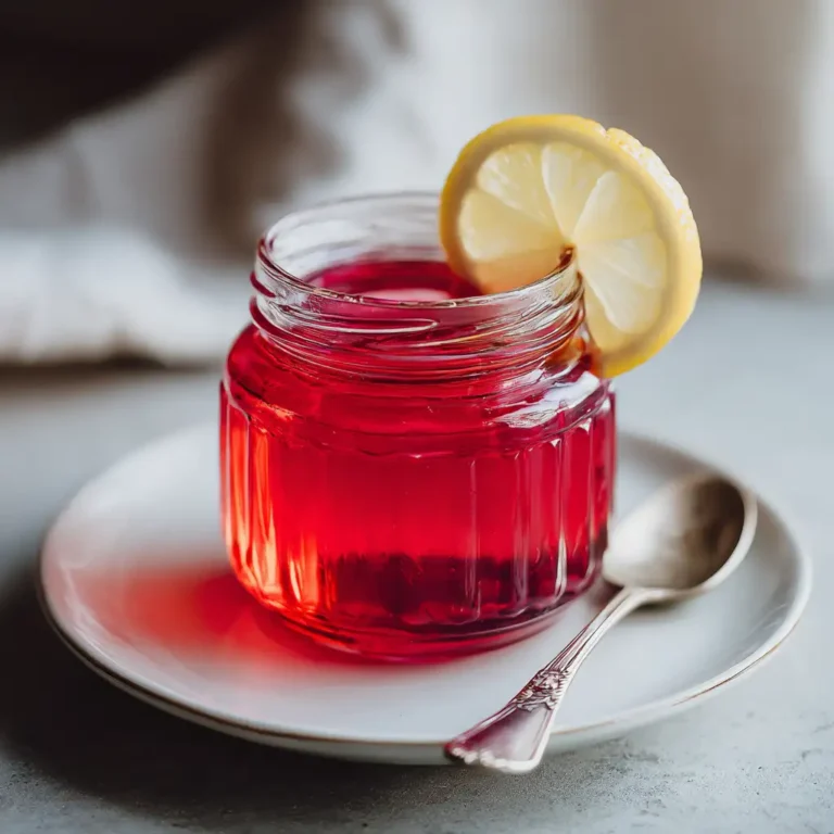 Hand holding a jar of healthy jello weight loss recipe near a bright kitchen window
