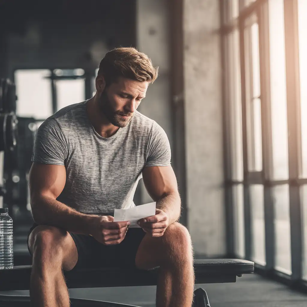 Does GHDROL work? - GHDROL supplement bottle on gym bench with barbell in background