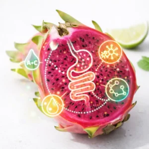 Conceptual illustration of dragon fruit supporting natural detoxification