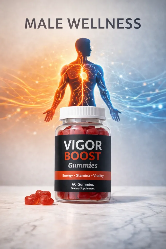 Vertical Pinterest-style editorial wellness image with supplement bottle and soft gradients