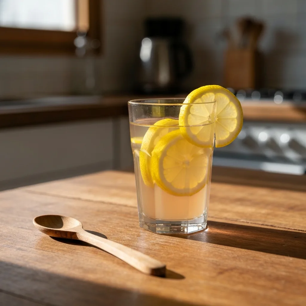 Homemade apple cider vinegar detox drink with lemon in a clear glass detox drink apple cider vinegar