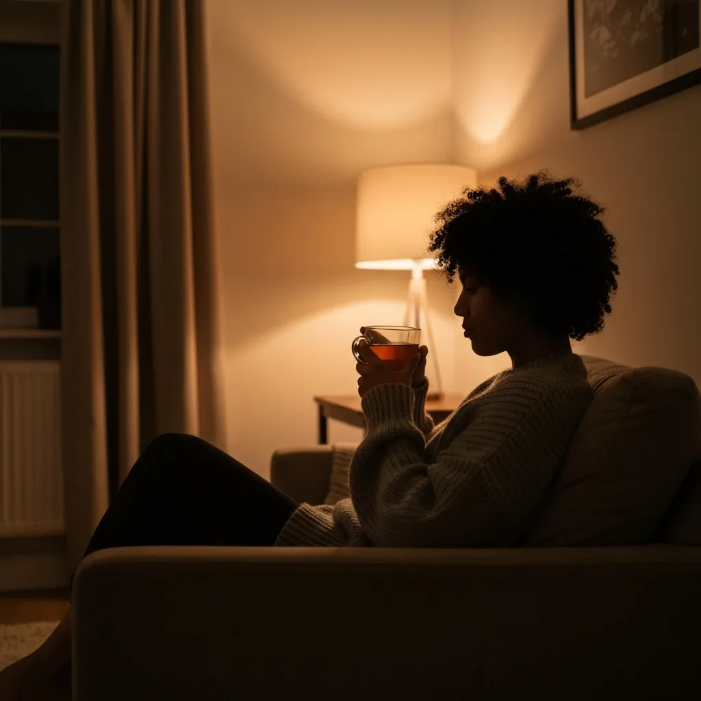 cozy evening wellness routine with warm drink becoming chinese wellness trend