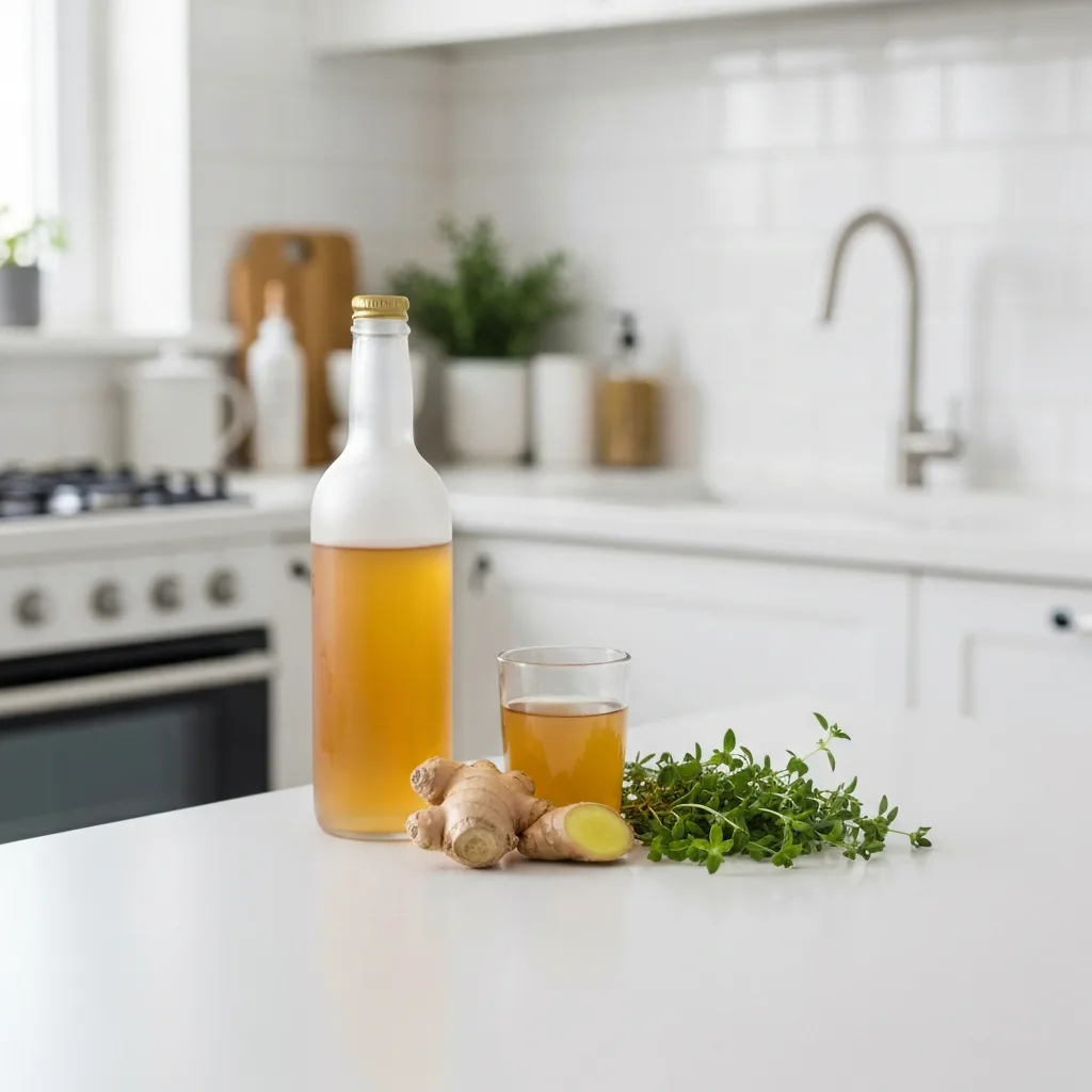 Detox drink ingredients including apple cider vinegar, ginger, and herbs does detox drink really work